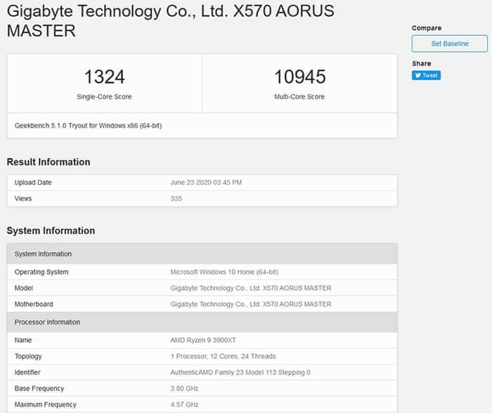 ryzen93900xt 1 New AMD Ryzen 3000XT CPUs spotted on Geekbench