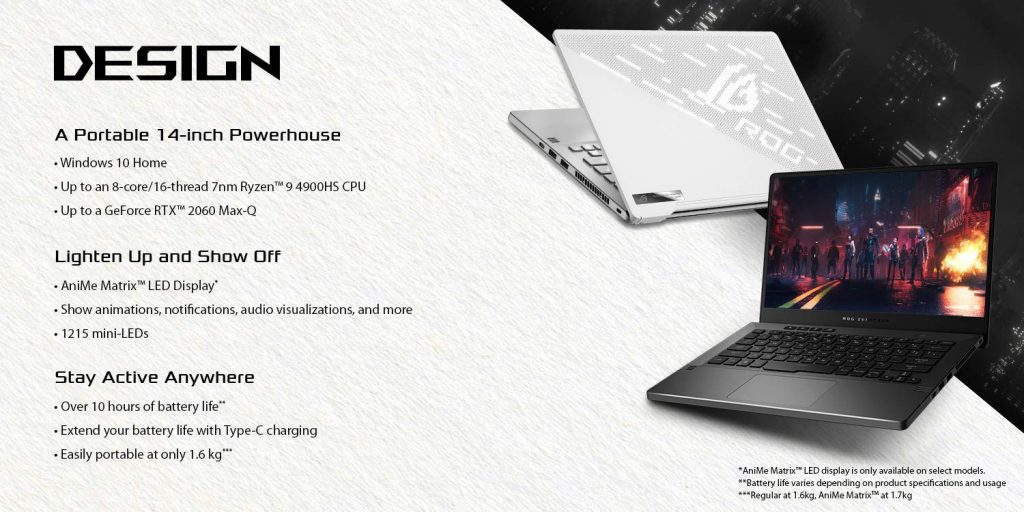 05 Design One Extra Banner 1 Asus ROG Zephyrus G14 product page now live on Amazon, up to AMD Ryzen 9 4900HS & RTX 2060 Max-Q confirmed