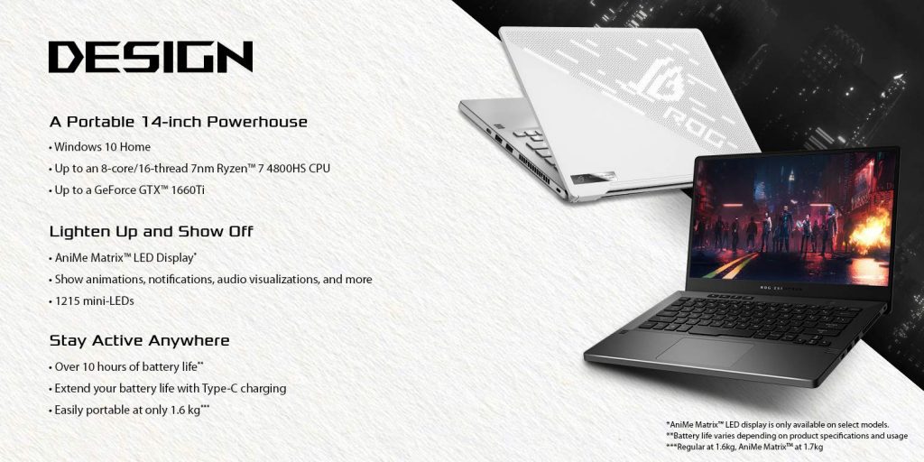 Asus ROG Zephyrus G14 product page now live on Amazon, up to AMD Ryzen 7 4800HS & GTX 1660Ti confirmed