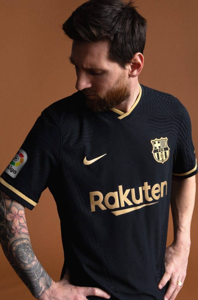 FC Barcelona unveils their away kit for the 2020-21 season: goes all black & gold