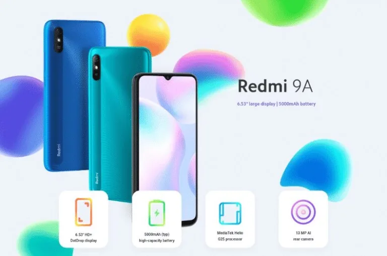Redmi 9A with MediaTek Helio G25 processor is listed in Xiaomi's Global website