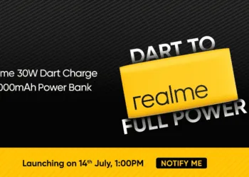 Realme 30W Dart Charge Power Bank (10,000mAh) will launch on July 14