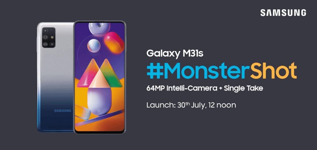 Samsung Galaxy M31s launching in India on July 30