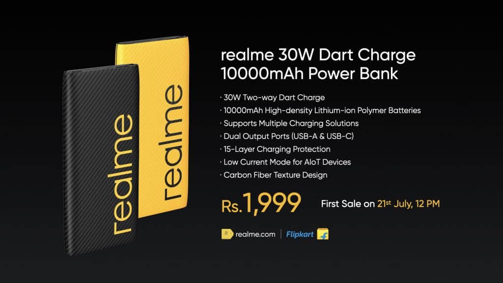 Ec3r5QAVAAAcU2o 1 Realme 30W Dart Charge 10000mAh Power Bank launched in India at Rs.1,999