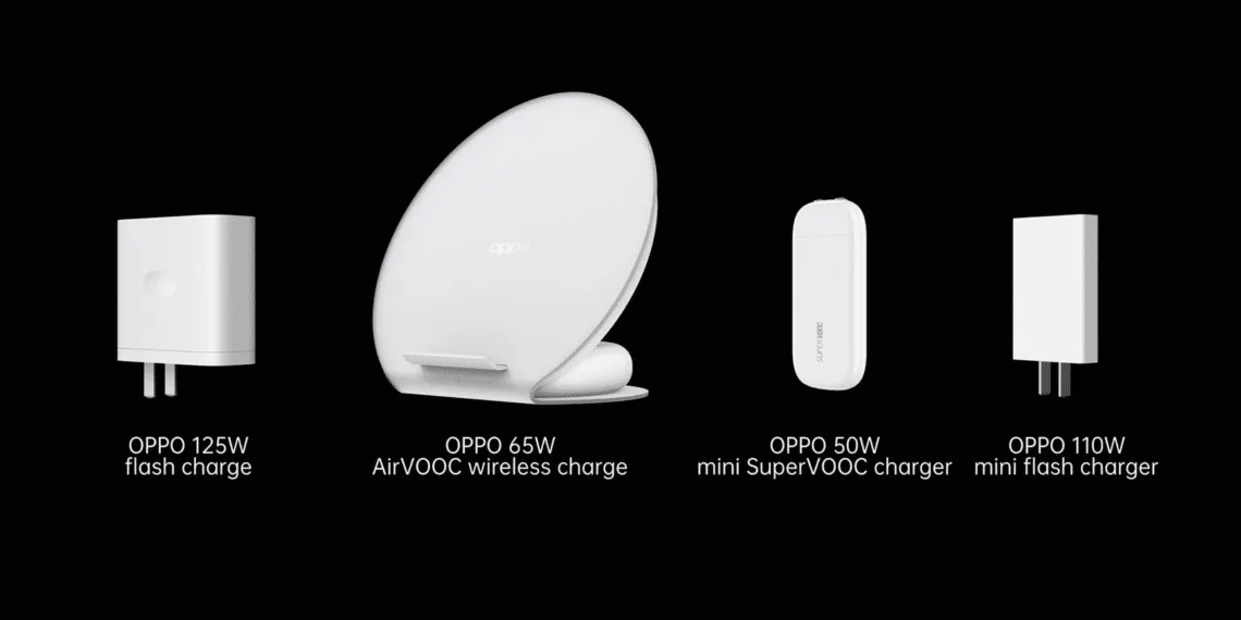 Oppo announced 4 different types of Flash Chargers