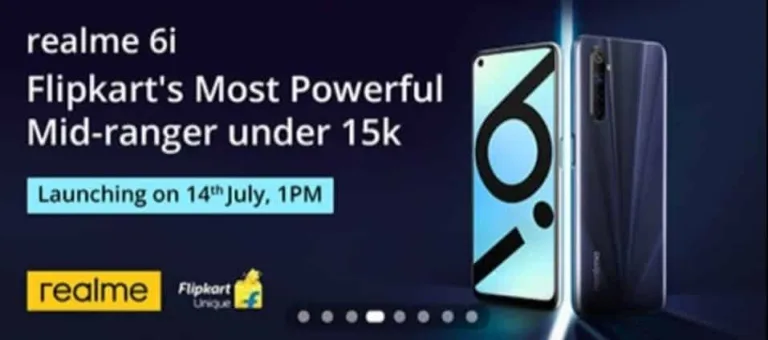 Realme 6i accidentally listed in Flipkart, launch date revealed