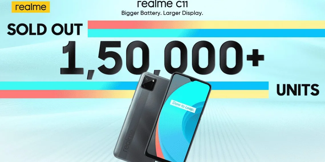 Realme sold over 150K Realme C11 units within just 2 minutes in its first sale