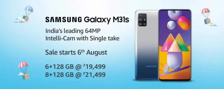 Samsung Galaxy M31s launched with 6,000mAh battery and more in India at just Rs.19.499
