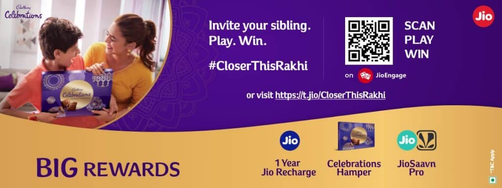 Jio and Cadbury Celebrations brings new quiz contest on JioEngage for Rakshabandhan