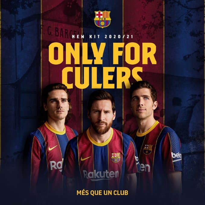 FC Barcelona reveals their 20/21 home jersey