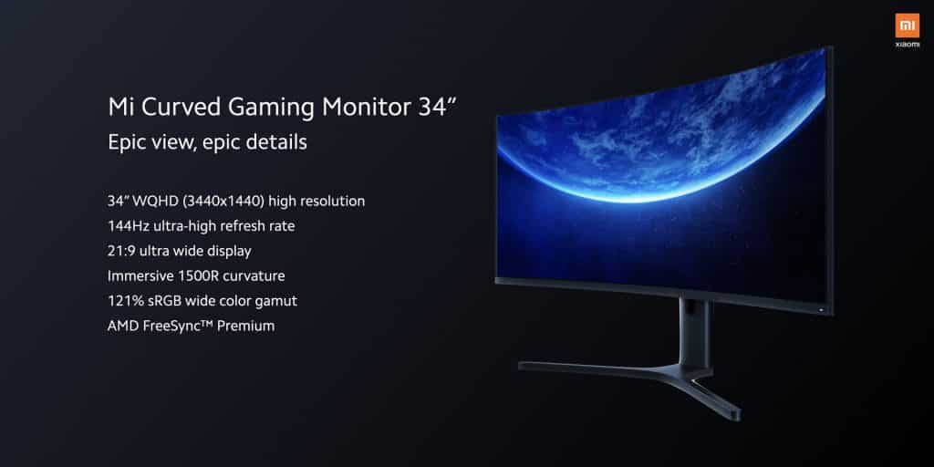 Xiaomi launches Mi Curved Gaming Monitor in Europe for €399