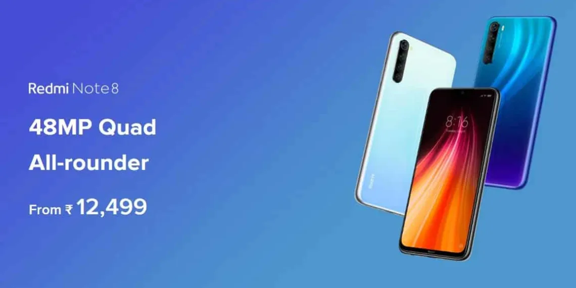 Redmi Note 8 (4GB/64GB) variant's price increased for the fourth time, now costs ₹12,499