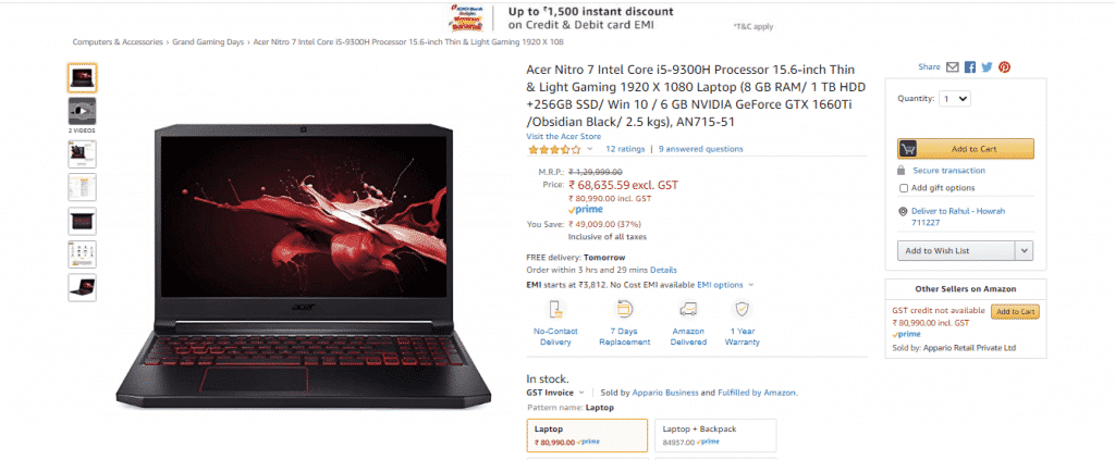 Best Gaming Laptop deals on Amazon's Grand Gaming Days