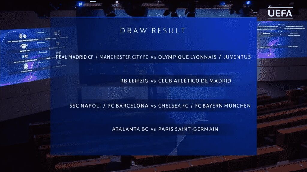 Screenshot 340 Official: UEFA Champions League quarter-finals draw in full