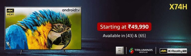 Sony Bravia X74H 4K Android TVs is launching today on Amazon Prime Day