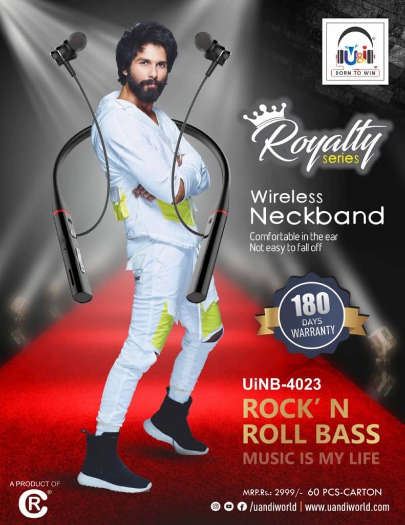 U&i expands its Neckband segment by introducing “Royalty” Wireless Neckband