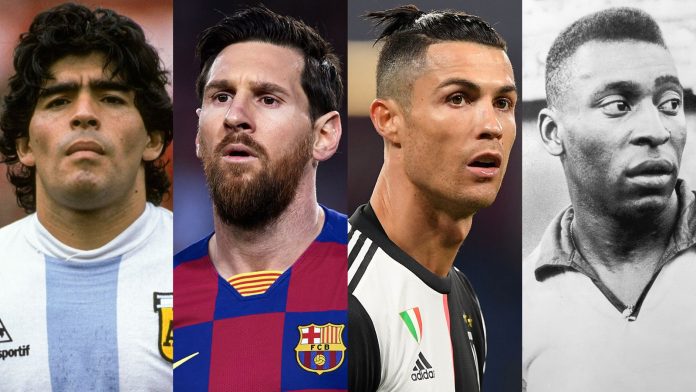 maradona messi ronaldo pele Top 10 greatest football players of all time according to fans