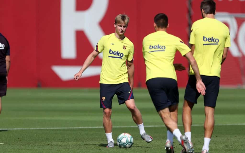 Frenkie De Jong back in the squad, Dembele continues his recovery at Barcelona training ground