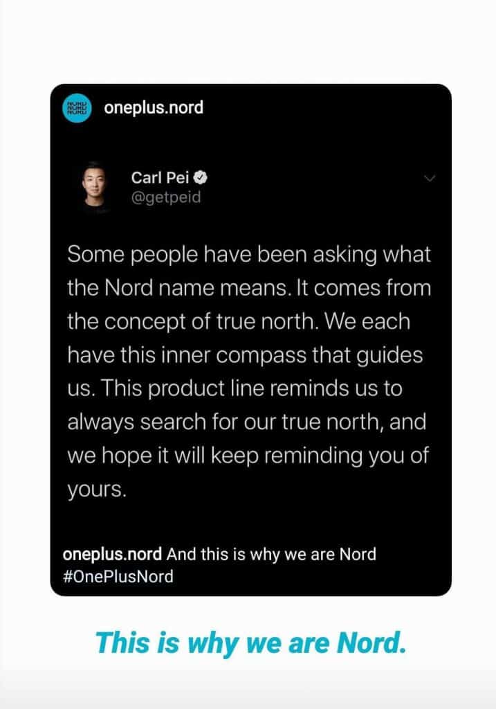 Carl Pei explains the meaning of "Nord"
