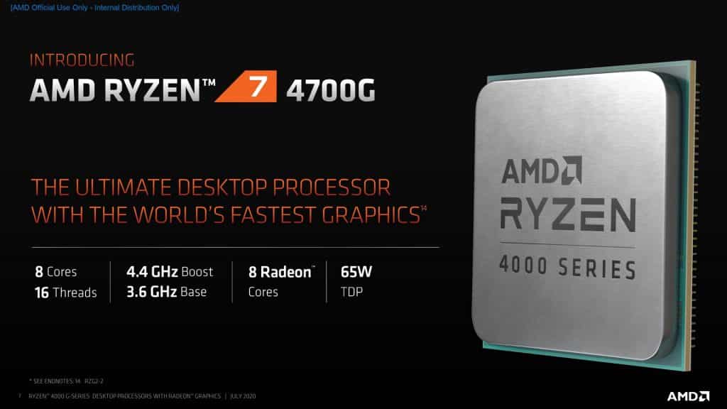 AMD launches the Ryzen 4000 Renoir Desktop APUs - 7nm Zen 2 CPU & Vega GPU in one chip