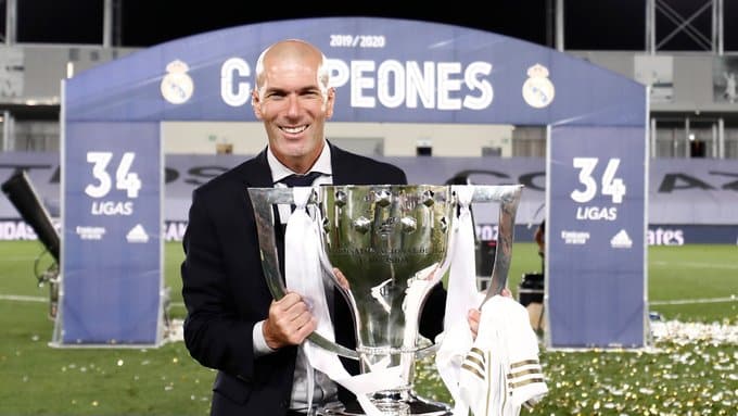 zidane 1 Florentino Perez praises Ramos and Zidane as they guide Real Madrid to the 2019-20 LaLiga title