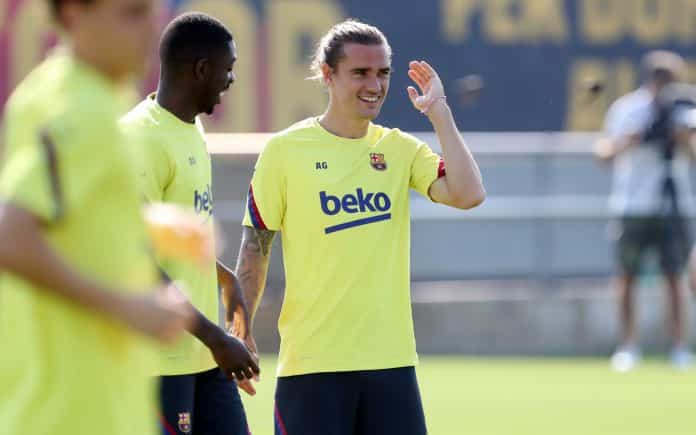 Griezmann & Dembele back to training with the Barcelona squad
