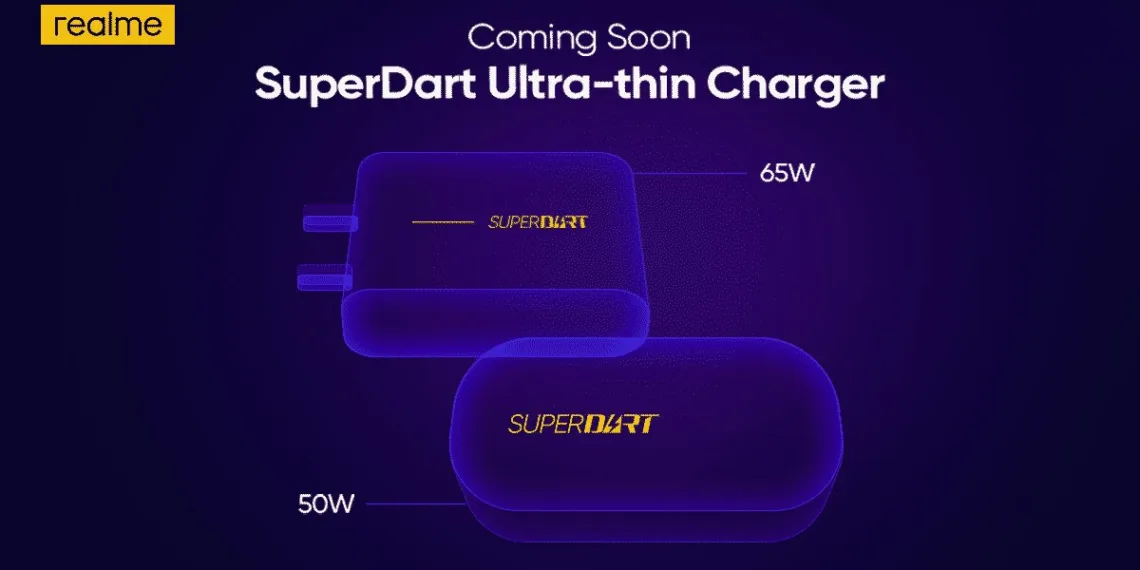 Realme's Ultra-Thin 65W and 50W Super Dart chargers are coming soon in India