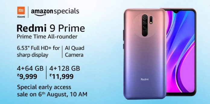 Redmi 9 Prime launched in India with a quad-rear camera, Helio G80, and 5020mAh battery at Rs.9,999