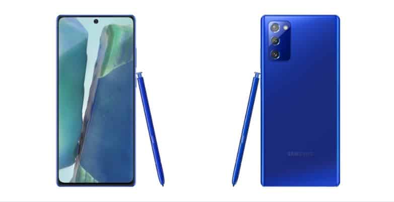 Samsung Galaxy Note 20 in Mystic Blue colour is up for pre-booking in India