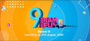 Redmi 9 launching in India on 27th August