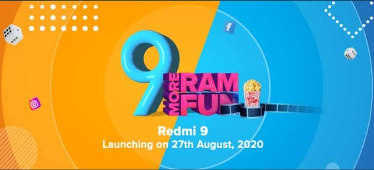 Redmi 9 launching in India on 27th August