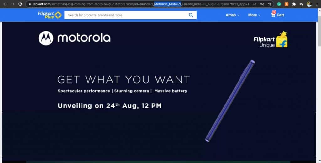 Annotation 2020 08 24 010309 Motorola will launch Moto G9 on August 24 in India
