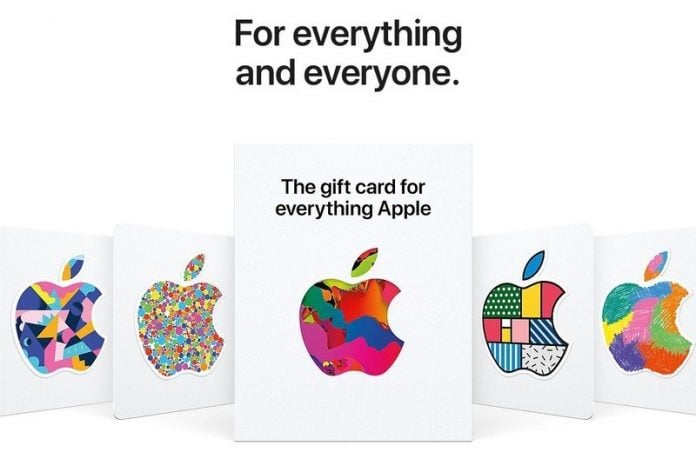Apple's new Universal Gift Card Designs_TechnoSports.co.in