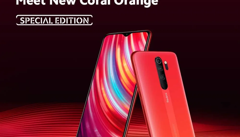 Redmi Note 8 Pro Coral Orange is a special edition colour by Xiaomi India