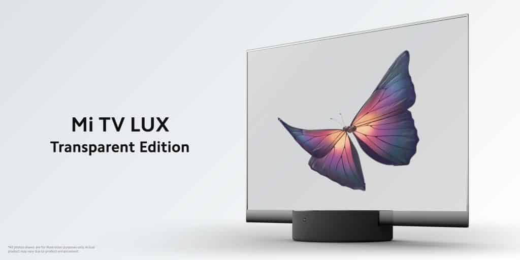 Mi TV LUX OLED Transparent Edition launched today and is the first of its kind