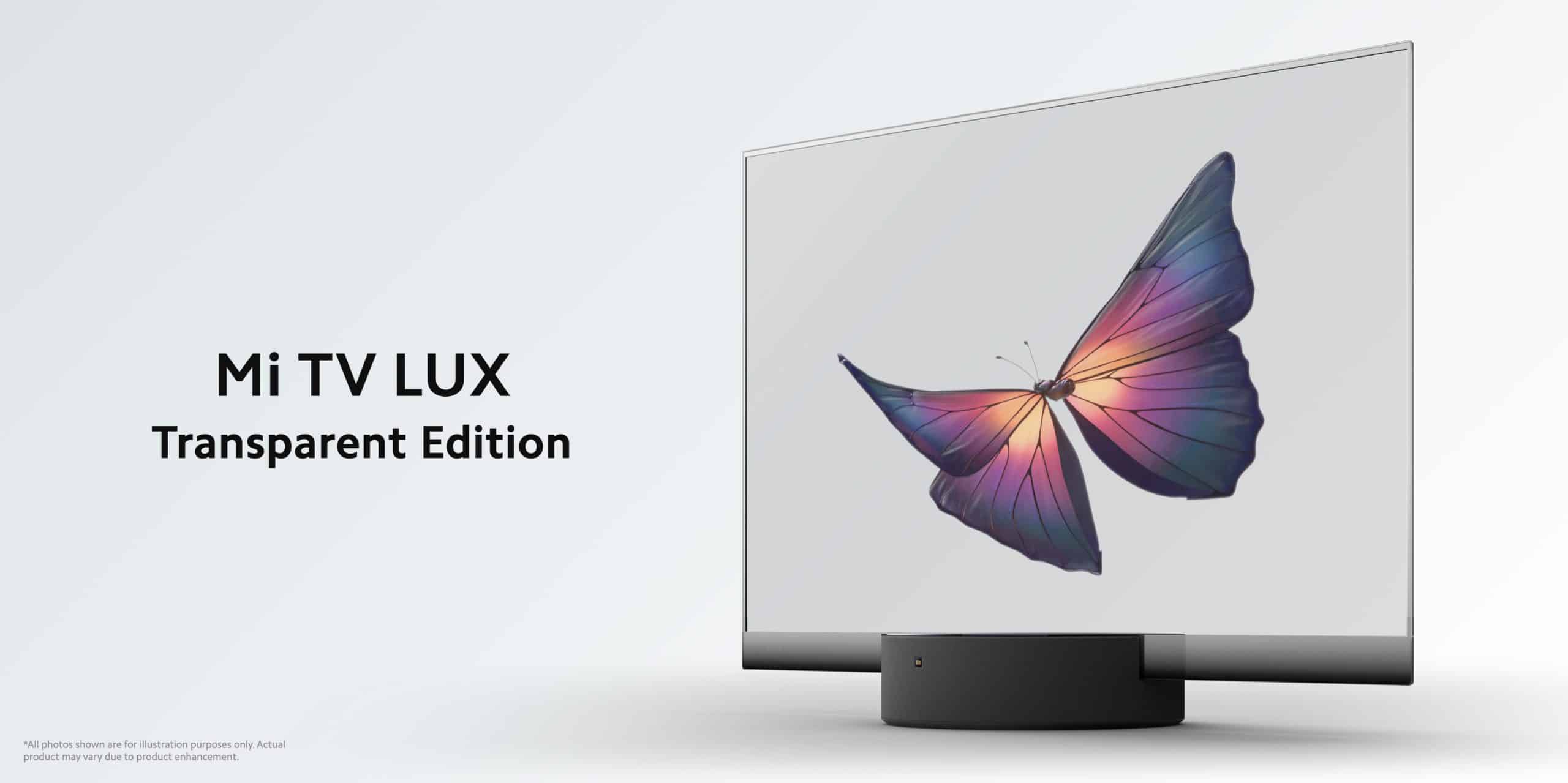 Mi TV LUX OLED Transparent Edition launched today and is the first of its kind