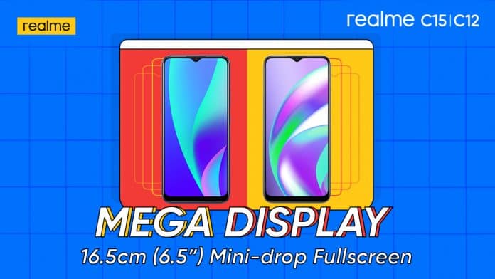 Realme C12 and Realme C15 will have 6.5-inch Mini-drop Fullscreen display Realme C12 and Realme C15 will have 6.5-inch Mini-drop Fullscreen display