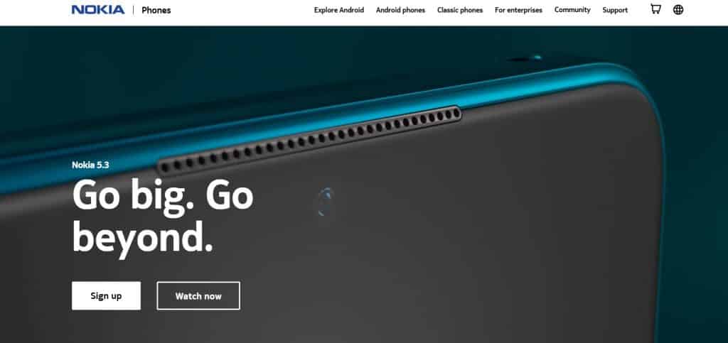 EfbhmKYU0AEYG d Nokia 5.3 landing page in Nokia India website is live, launching soon