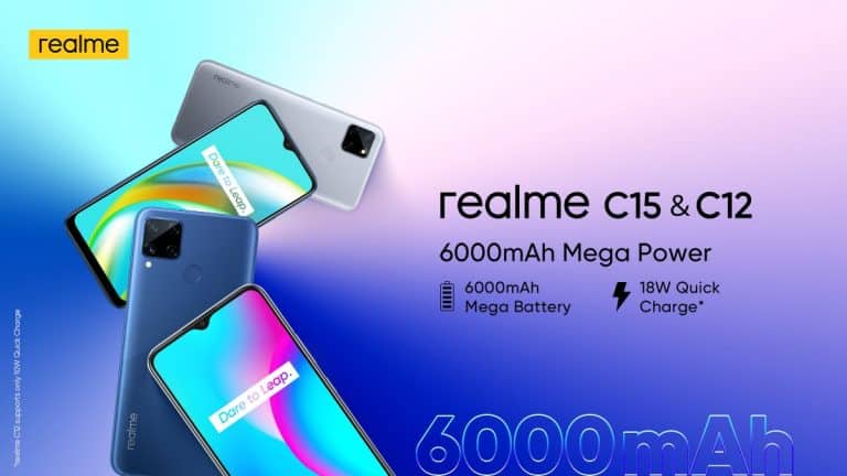 Realme C12 and Realme C15 launched with 6,000mAh battery, Helio G35, and 13MP primary camera in India