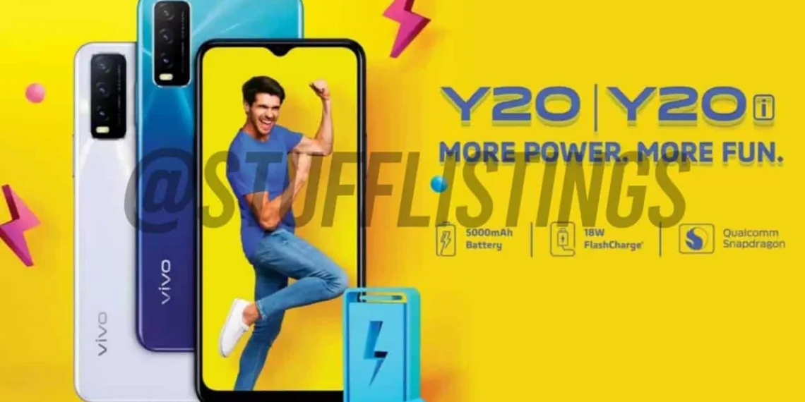 Vivo Y20 and Y20i launching in India soon, Image and Specifications revealed