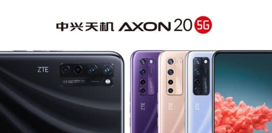 ZTE Axon 20 5G to have Four different colour options