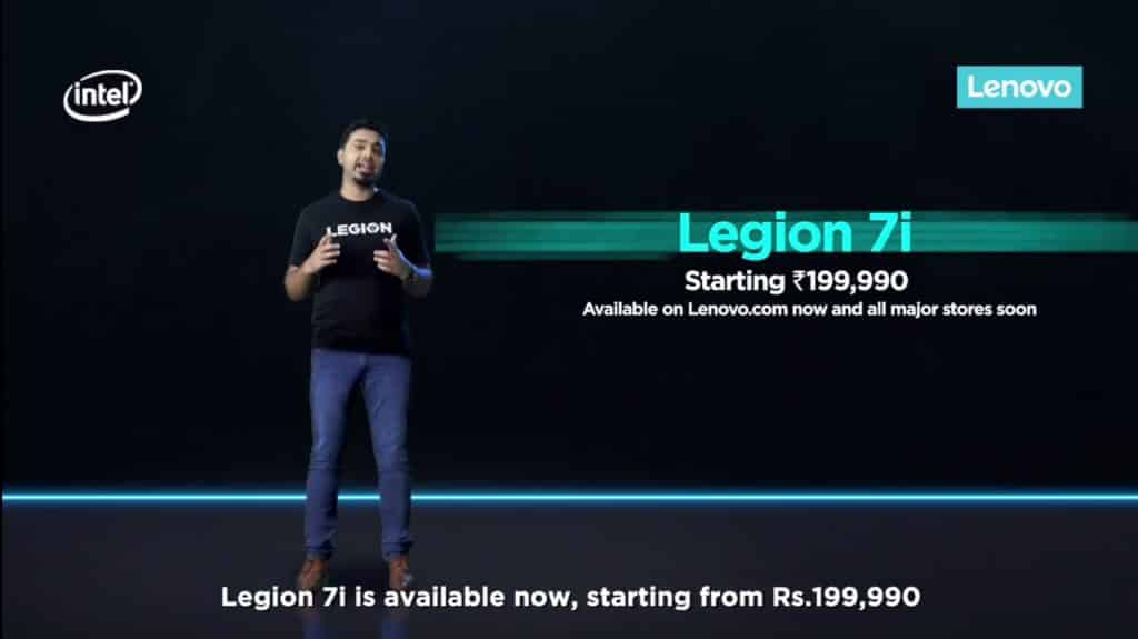 Lenovo Legion 7i gaming laptop with 10th Gen Intel CPUs & NVIDIA GPUs launched in India