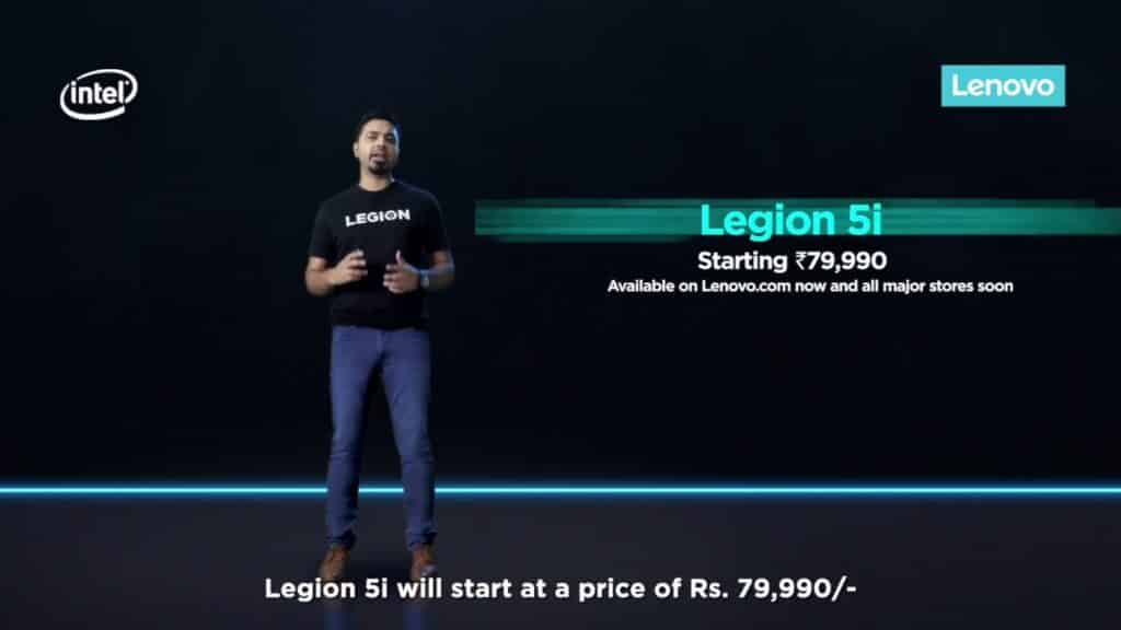 Lenovo Legion 5i and Legion 5Pi with Intel CPUs & NVIDIA GPUs launched in India