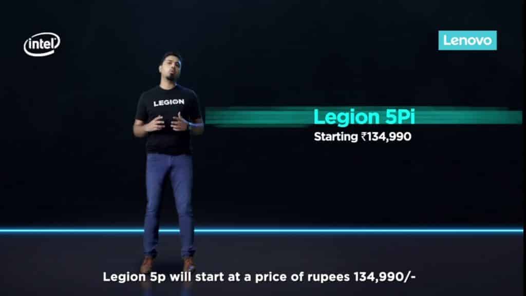 Lenovo Legion 5i and Legion 5Pi with Intel CPUs & NVIDIA GPUs launched in India