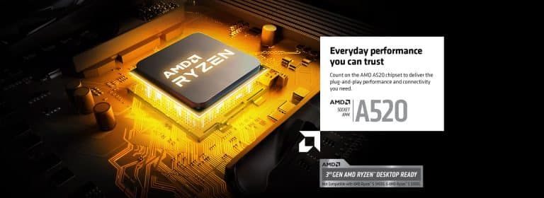 AMD A520 motherboards with Ryzen 4000 support launched