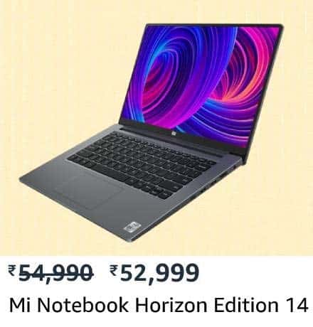 Mi Notebook Horizon Edition 14 to get ₹ 2,000 off on Amazon Prime Day