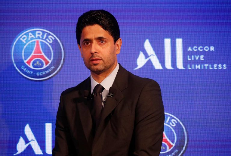 PSG president cries tears of joy as Paris Saint-Germain reached their first-ever Champions League final