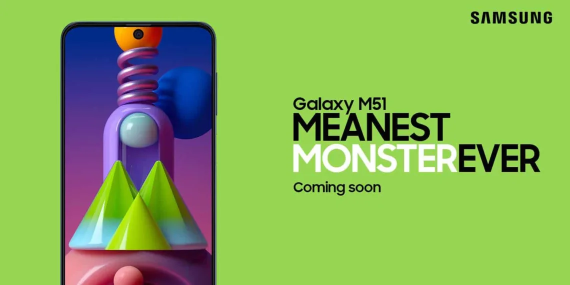 Samsung Galaxy M51 launch officially teased and appears in Google Play Listing