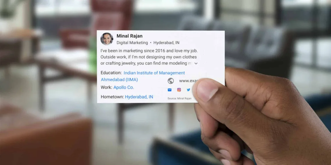 People Card by Google_TechnoSports.co.in