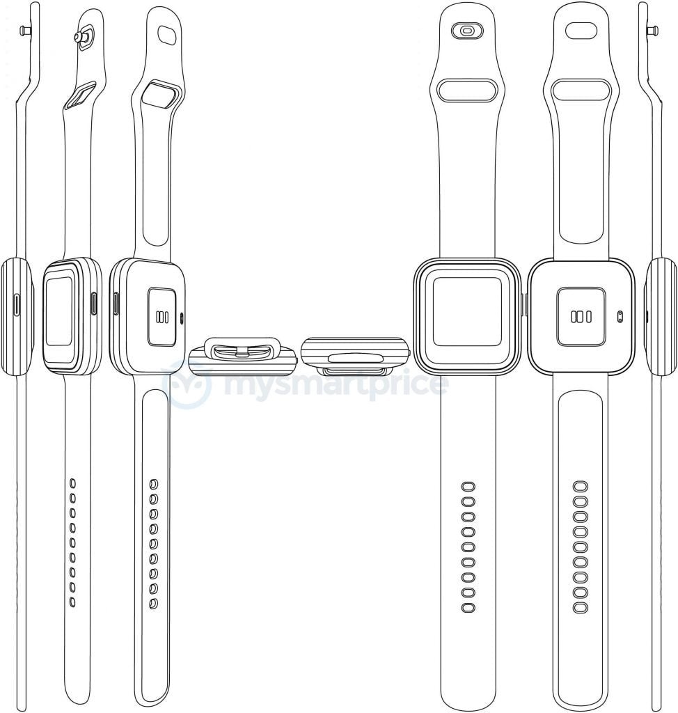 Realme Watch Patent CNIPA - Design 1 -2_TechnoSports.co.in